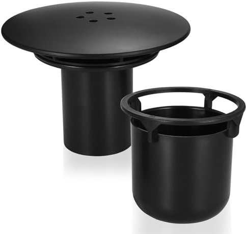 Tenbrachian Cubierta de Desagüe de Ducha, 90 mm/115 mm Reemplazo de Cubierta de Sifón de Duchas, Baño Drenaje de PisoCubierta de Trampa de Ducha para Inodoro Lavandería