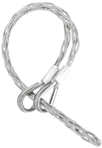 QUARKZMAN 13-18mm OD Câble Chaussettes de Tirage Grip 0.6M Double Tête Côté Tirer Fil Maille Puller Chaussette Grip Outils de Tirage de Fil en Acier Inoxydable