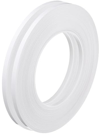 QUARKZMAN 2 cintas adhesivas para suelos, con líneas blancas y efecto espejo metálico, de 0,5 cm x 50 m, autoadhesivas, para decoración de juntas de suelo y pared, impermeables, para cocina