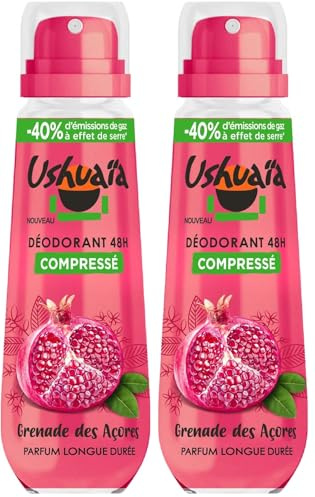 Ushuaïa Déodorant Compressé 48h Grenade (Lot de 2)