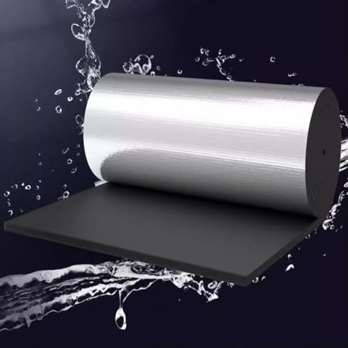 Rouleau d'isolation en Aluminium Auto-adhésif, phonique, réfléchissant, Anti-UV, imperméable, Anti-humidité, épaisseur 40 mm (1 x 2 m/3,3 x 6,6 pi)