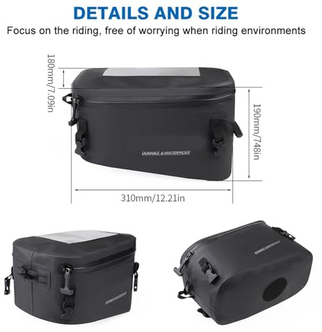 CJELPQ Borsa Da Serbatoio Per Moto Per Tiger Sport 660 800 2025 900 1200 Porta Attrezzi Zaino Viaggio Borse Portaoggetti Impermeabili