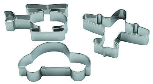 Formina Krifka Stampino per Biscotti Auto, Aereo, Elicottero - Set di 3 Formine per Biscotti