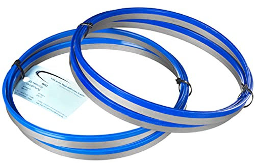 SMI Lot de 2 lames de scie à ruban bi-métal M42 2450 x 27 x 0,90 mm 6/10 dents par pouce pour Carif, MEP, FMB, Thomas