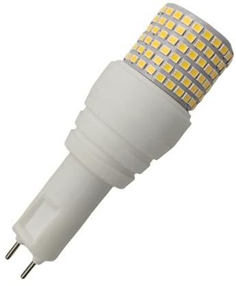 QLEE LED G12 Bulb 25w Corn Bulbs Light G12 Bi-Pin Base 25 Watt 2500lm Equivalent 250W Metal Halide Bulb Warm White 360° Floodlight Street Garage Landscape Warehouse Pendent Light (25W 3000k)