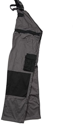 Marc & Mark Salopette de travail grande taille pour homme, anthracite, 7XL grande taille