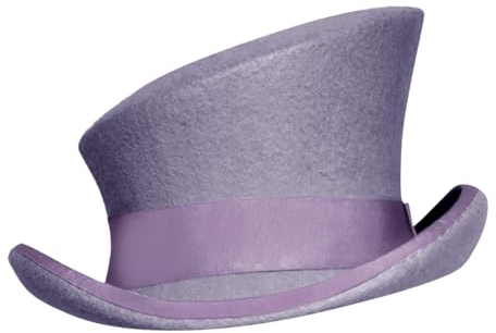 South Mütze Fliegermütze Herren Winter Asymmetrischer Zylinder Wollhut Damen Herren Unisex Hut Steam Punk Hut Zylinder Mode Band Dekorativer Hut Hut Mit Ohrenklappen Herren Fellmütze (Pink, One Size)