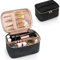 Kosmetiktasche Damen, Groß Make Up Tasche Reise Kosmetikkoffer für Frauen Travel Makeup Bag Cosmetic Bag mit Griff und Teiler