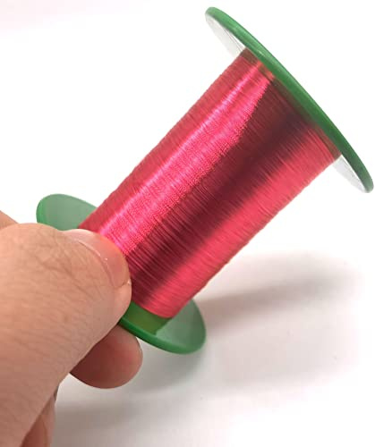 Temhyu-Emaillierter Draht Spulenkupfermagnet-Wickel-Email-Kupferdraht 3 0awg 40awg 32awg 20awg 0. 6 mm 0,2 mm 0,25 mm 0,85 mm rotes Draht QA-1/155 for Magnete (Color : OD 0.3mm, Size : Weight 100g)