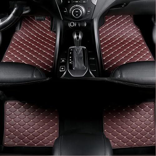 ZXBL Auto Fussmatten für VW Polo 6R 6C 2009-2016,All Inclusive Automatte Allwetter Schutz Teppich Matten Wasserdicht rutschfeste Bodenmatte,D