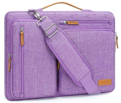 MOSISO Borsa Tracolla Laptop Custodia Computer | Compatibile con MacBook HP,Dell,Lenovo, Asus Notebook,Lato Open Borse Messenger&4 Cerniera Tasche&Handle