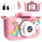 MYSTILUCK Macchina Fotografica Bambini Unicorno, con 32 GB Schede e Lettore di Schede USB, Fotocamera Giocattoli per Ragazze, Regali di Natale e Compleanno per Bambini dai 3 ai 12 Anni(Rosa)