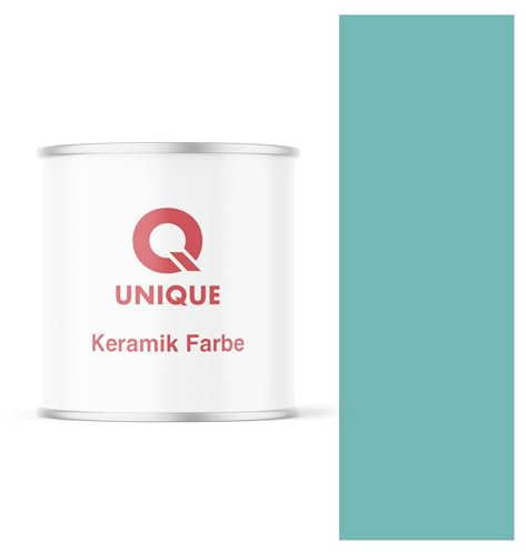 Q UNIQUE Keramikfarbe 2L - Hochdeckende Wand- und Deckenfarbe | Tiefmatte Innenfarbe | Langlebige Qualität | Türkis | Scheuerfest | Abwaschbar | Ideal für Küche, Bad, Wohnzimmer und Flur | 2 Liter