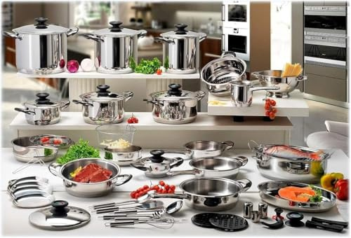 Corredocasa Batteria di Pentole 36 Pezzi in Acciaio Inox 18/10, Set Completo di Pentole Professionali per Cucina - Resistente, Facile da Pulire, Ideale per Ogni Tipo di Preparazione da Chef