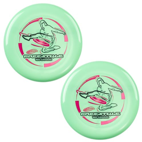 Wham-O Frisbee Freestyle Disc 160g, 26.67cm, Durable y Flexible PE para Playa al Aire Libre, Diversión en Familia