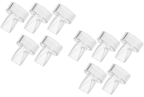 Manuelle Milchpumpen Zubehör Entenschnabelventile 10 Stück Silikon | Anti Rückfluss Design, Gratfrei Verarbeitet, zum Sammeln von Milch, Sicher Nutzbar für Eltern