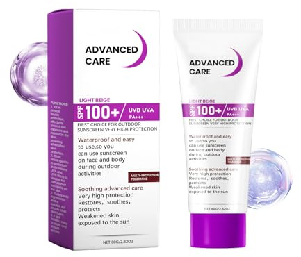 Crème solaire SPF 100, pour le visage, anti-âge, protection solaire de sport, crème solaire pour le visage et le corps, crème solaire hydratante avec protection UV, écran solaire apaisant