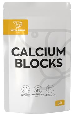 BSS™ Calcium Mineral Blocks, Food for Shrimp & Snail, Molt Shell Support Growth (50 Pack)