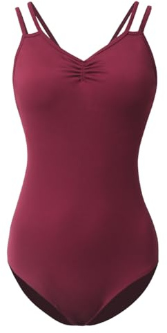 ROYAL SMEELA Maillot Danza Sin Mangas Adulto Maillots Ballet Tirantes Mujer Leotardos Bailarina Body Baile para Mujeres