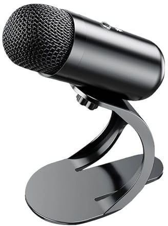 LIWEARE USB Microphone, Condenser Microphone, Microphone PC USB C for Gaming, Podcast, Recording, Streaming, Desktop, High Voice Quality Adapter for Phone, Compatible with Mac, Winows