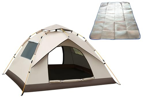 Pop-Up- | Automatisches Wasserdichtes 4-Jahreszeiten-Familienzelt,Automatisch Aufgebautes Camping-Strandzelt Picknicks, Grillabende Und Camping-Abenteuer