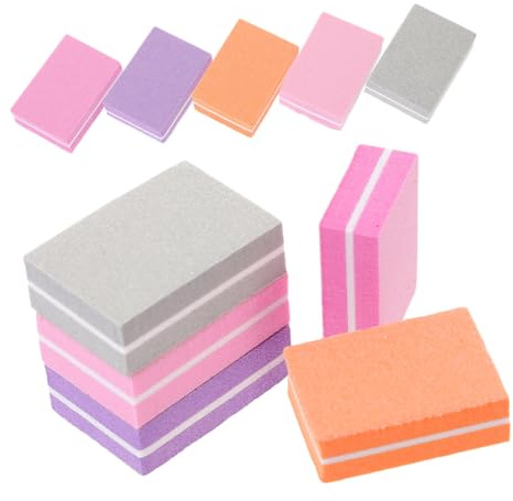 LIFKOME 100piezas Uñas Bloque Pulidor De Esponja Herramientas De Manicura Limas De Uñas Para Manicura Casa De Manos