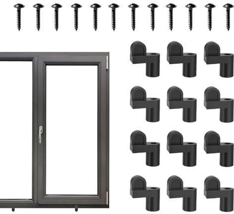 Attaches de Moustiquaire - 12 Pièces Attaches Renforcées Avec Vis Pour Cadres Robustes | Portes-Fenêtres Panneaux Hivernaux Fermeture - Pour Maison Bureau Appartement Chambre Salon