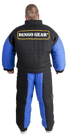Dingo Gear S01074 Beißanzug für Lockvögel, Hundetraining, K9 IGP Special Forces Army Guards Blau XL