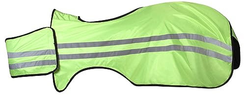 PFIFF 103009 Reflexions-Ausreitdecke mit Brustlatz, Reflexionsdecke, Sicherheitsdecke, Pferd, Gelb, Neon, Full