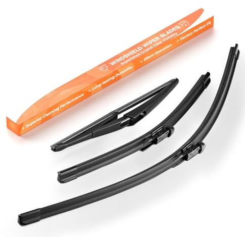 GEARCELL Front Rear Wiper Blade Set Compatible for Opel Corsa D 2006-2014