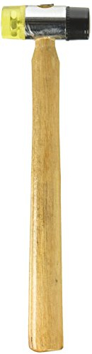 SE 8320PM-8OZ Dual Plastic Head Mallet with Wooden Handle, 8 oz.