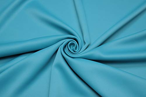 Verdunklungsvorhang mit Kräuselband Vorhang Gardine 300x270cm Thermovorhang Thermogardine Lichtdicht Blickdicht Schlaufenband Gardinenstange Kälteschutz Hitzeschutz wärmeisolierend (Miami Blau)