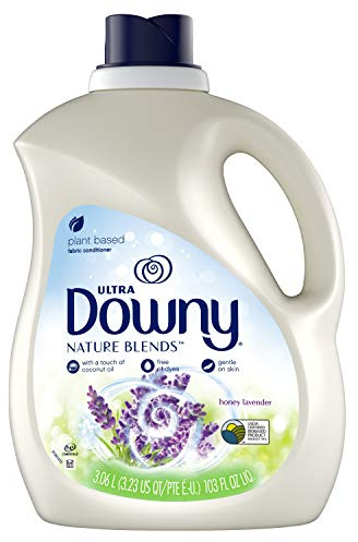 Downy Downy Nature Blends Liquid Fabric Conditioner (Fabric Softener), Honey Lavender, 120 Loads 103 fl oz, 103 Fl Oz