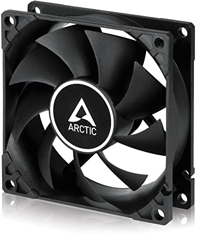 ARCTIC F8 PWM - PC Fan, 80mm Fan, PC Case Fan, PWM-Signal regulates Fan Speed, Quiet motor, Computer, Fan Speed: 300-2000 rpm - Black