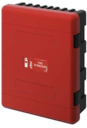 2er Feuerlöscherschutzschrank Feuerlöscher Box Kasten f. 2x 6/9kg Feuerlöscher