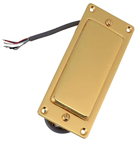 ZENGXUE Silber/Schwarz/Gold E-Gitarre Mini Humbucker Pickup Set Versiegelte Passform E-Gitarre Humbucker Tonabnehmer Set (Color : Gold)