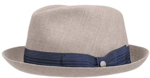 LIERYS Pearson Player Leinenhut Fedora-Stil Herren Made in Germany Frühjahr Sommer