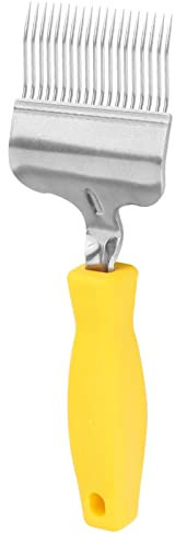 Eujgoov Bienenzucht Edelstahl Entdeckelungsgabel Bienenzucht Entdecklungsgabel Honig Kamm Bienenzucht Zinken Entdeckelungsgabel Bienenstock