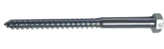 10 Stück Sechskant Holzschrauben Schlüsselschrauben DIN 571 Stahl verzinkt Ø M5 M6 M8 M10 M12 M16 (5 6 8 10 12 16 mm) Länge von 20 bis 400 (10 x 280 mm)