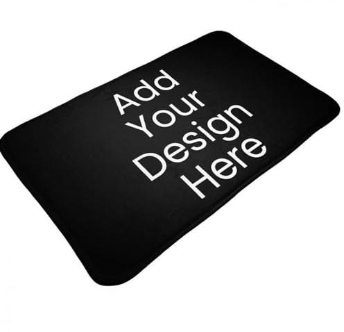 Naispanda Personalized Rug with Image Picture Photo Logo Text Custom Anti Slip Washable Decorative Area Carpet Personalized Large Door Mat Carpet Rug for Office Living Room Bedroom Home - 20x31.5in