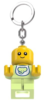 LEGO Large 2.25 Inch Tall Figure Keychain Light - Baby (KE209H), Bag charm with LED light