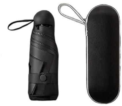 ATMRC Taschenschirme Regenschirme Capsule Mini Regenschirm Frauen Männer Sonne Regenschirme Sonnenschutz UV-faltbarer winddichter fünf haltender Regenschirm Regenschirme