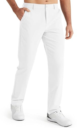 Libin Herren Golf Hosen Stretch Slim Fit Anzughose 30/32 Quick-Drying Leichter Komfort Casual Hose mit Taschen
