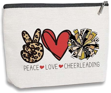 Kosmetiktasche Cheerleading Schminktasche Tragbare Reise Kosmetiktasche Set,Klein Niedliche Vielseitige Geldbörse Klein, Kosmetiktasche Damen,Reißverschlusstasche Kosmetik Tasche