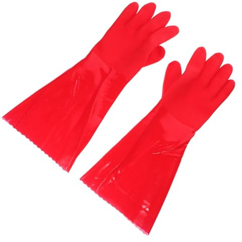 CLISPEED 2pairs Thicken Gloves Non-slip Dishwashing Household Gloves Kitchen Cleaning for Work Home