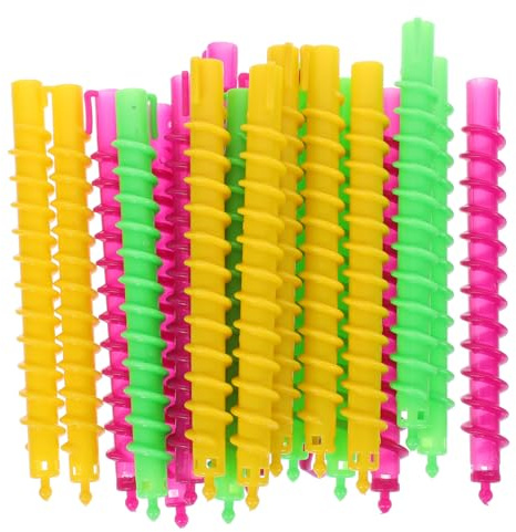 Hemobllo 100stücke Spiral-dauerwellenwickler Aus Abs-material Für Lange Haare Lockenwickler Zum Einfachen Erstellen Von Spirallocken Für Hause Salon