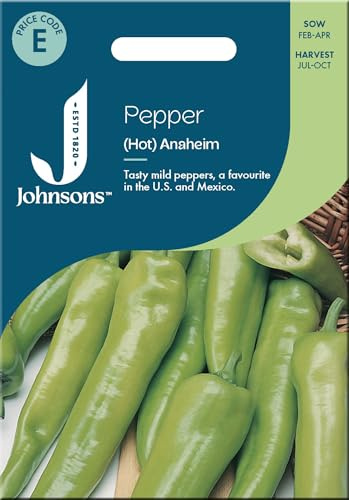 Johnsons Mild Chilli Pepper Seeds 'Anaheim'