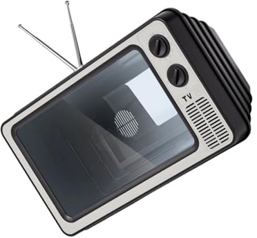Snorvixre Smartphone Bildschirmlupen Mit Retro Rahmen 14 Zoll Visuelle Erweiterung Blendungsreduzierung Leicht Zu Tragen ABS Für Den Heimgebrauch Tragbare Fresnel Linsenverstärker