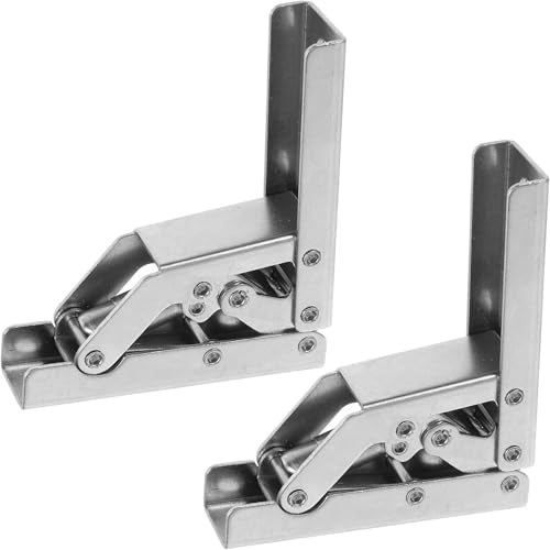 OATIPHO Bisagras Plegables de Montaje Superficial 180° Amortiguación Hidráulica Silenciosa Bisagras Ocultas para Armarios y Puertas de Cocina Set de 2 Piezas para Muebles y Despensas