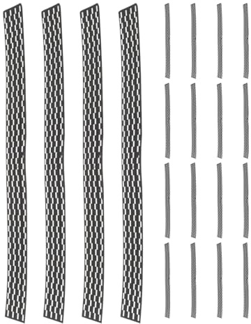 Mikikit Lot de 20 Bandes Adhésives de Protection pour Raquette de Tennis de Table, Ruban Élastique Noir pour Bord de Ping-Pong, Accessoire Solide pour Protection de Cadres, Usage Sportif